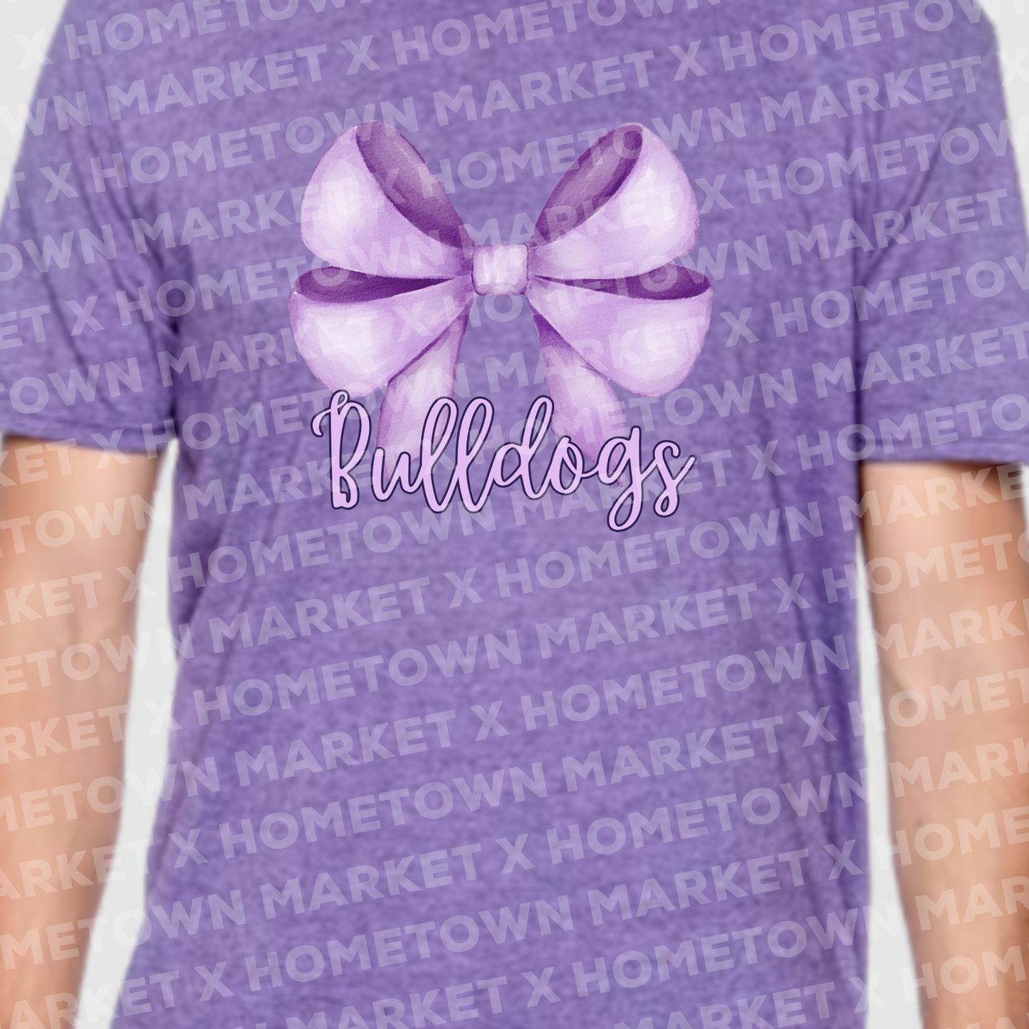 "Bulldogs Bow" TShirt - Size Small