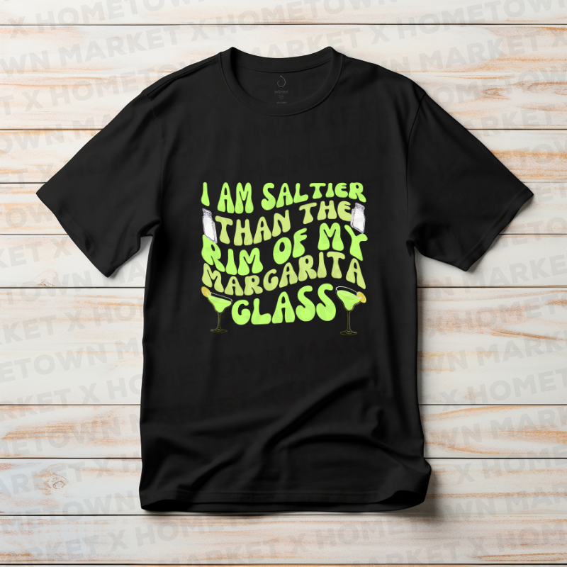 Saltier Than Margarita T-Shirt Size Large