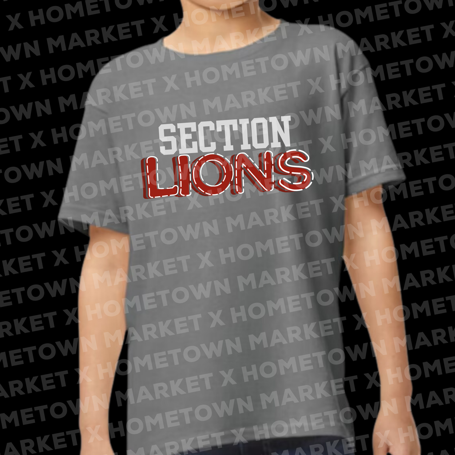 "LIONS A" T-Shirt - YOUTH Large