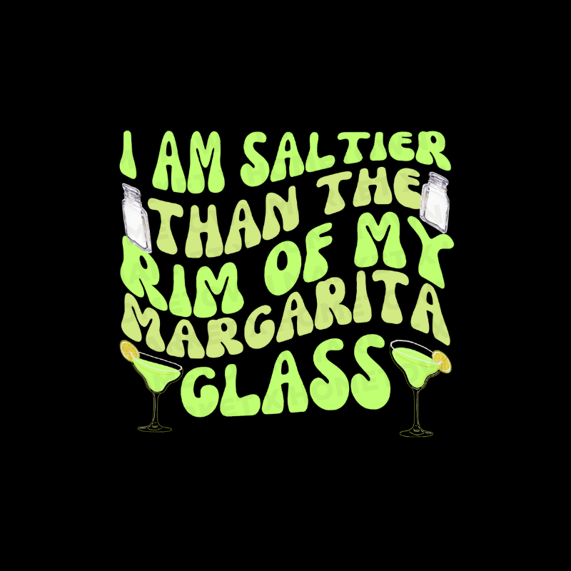 Saltier Than Margarita T-Shirt Size Small