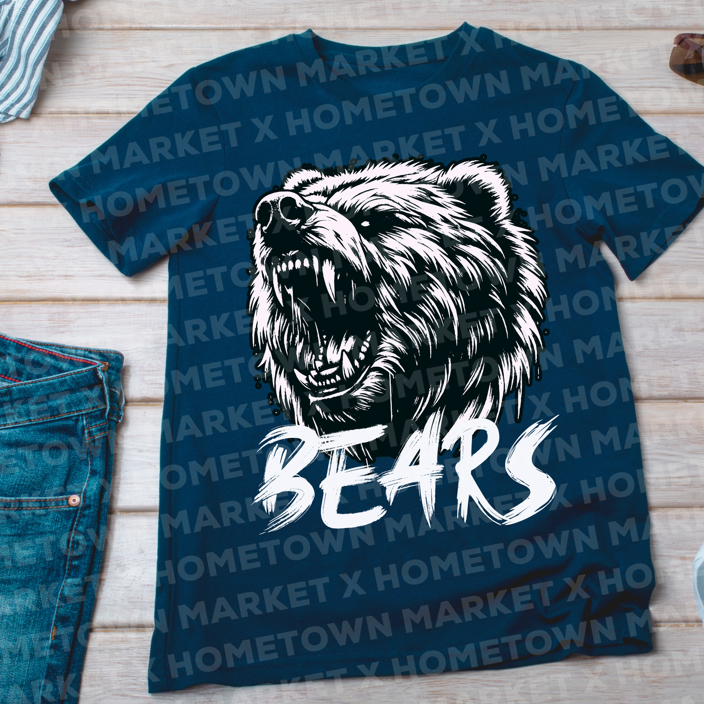 "Bears D" TShirt - Size Small