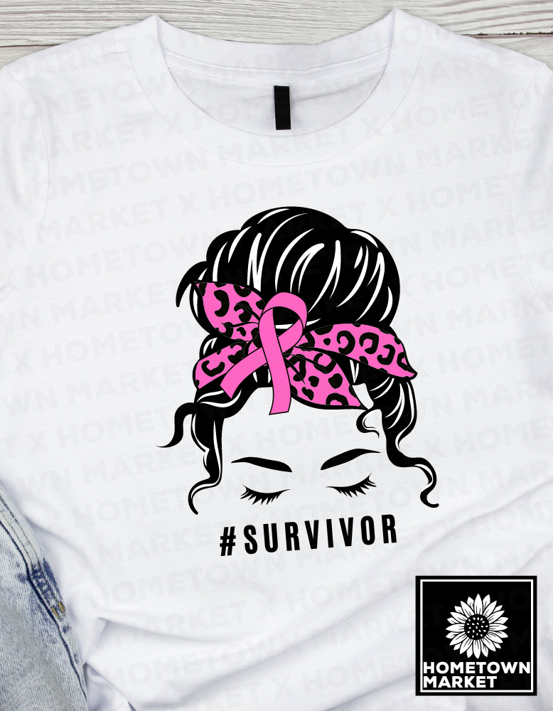 BCA Survivor Messy Bun T-Shirt - Large