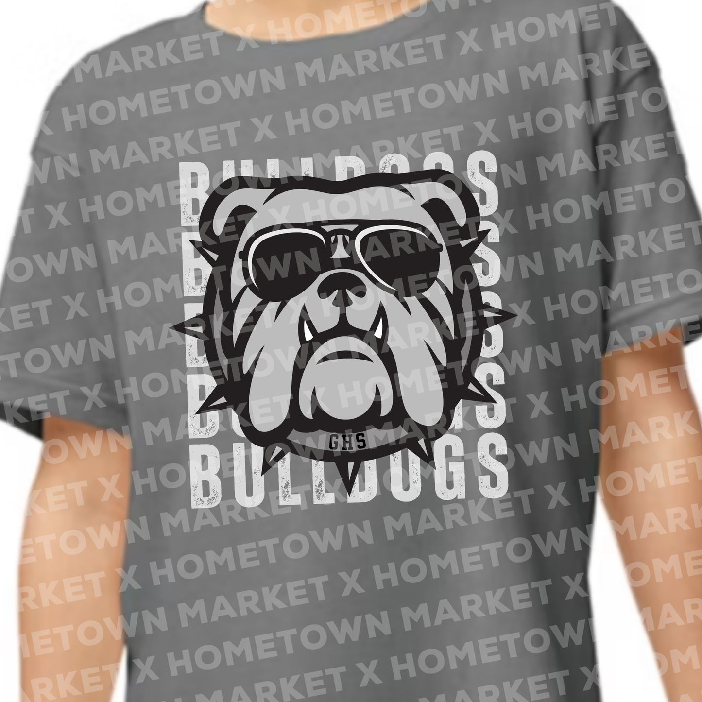 "BULLDOGS MASCOT" T-Shirt - YOUTH XL