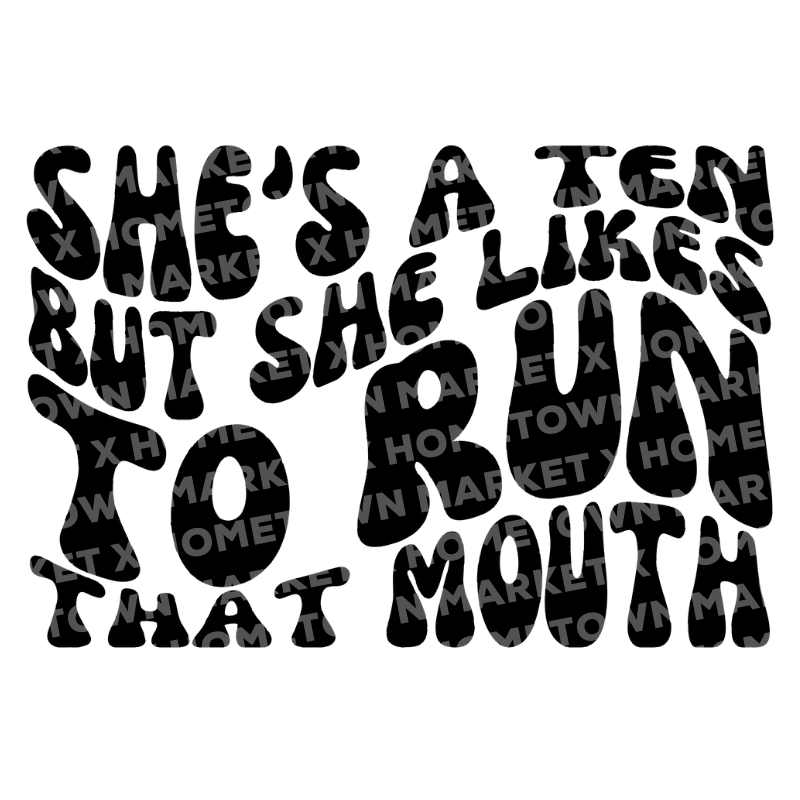 10 & Runs Mouth TShirt - Size 4XL