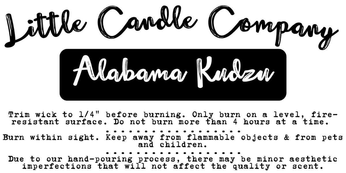 Mason Jar Candle: Alabama Kudzu