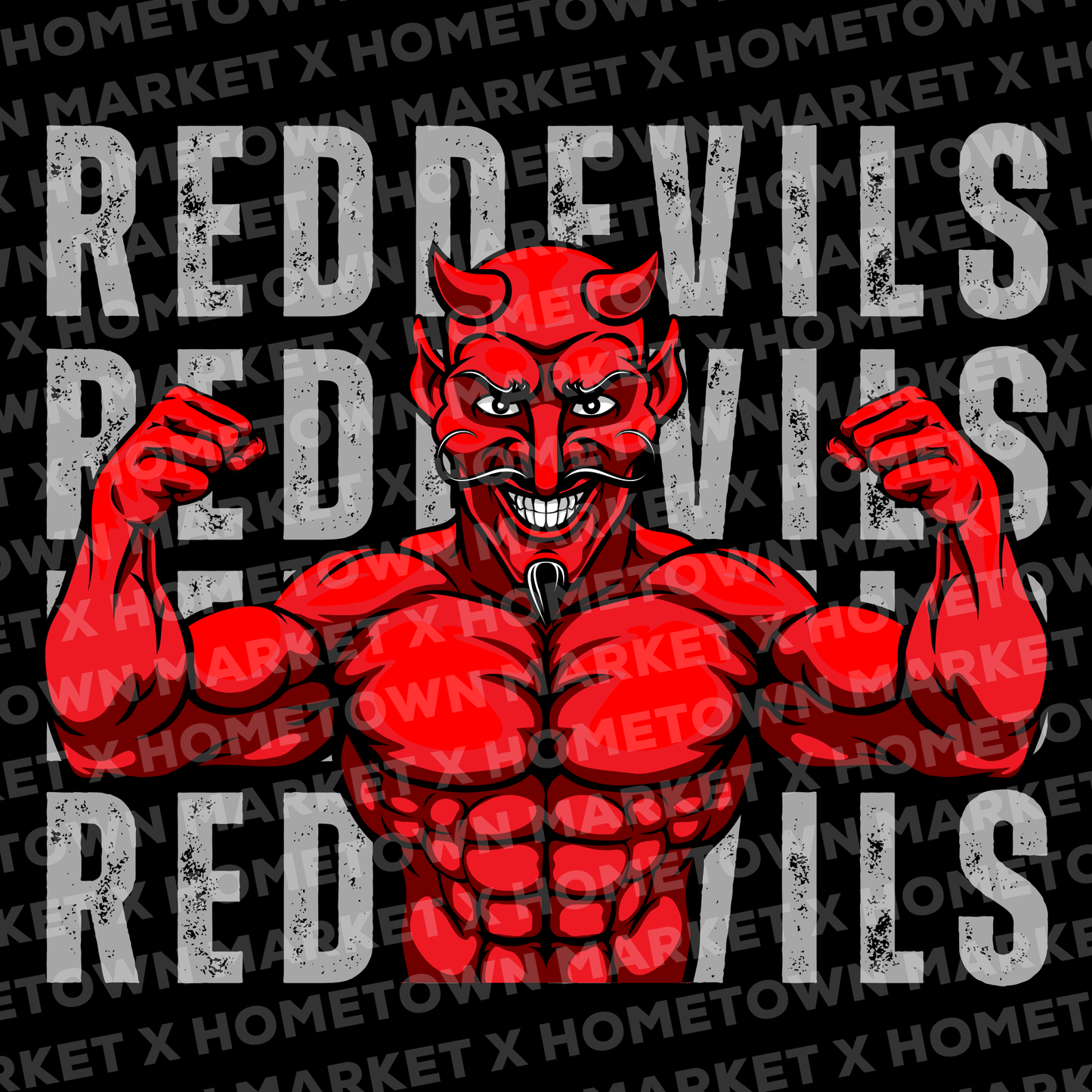 "Fyffe Red Devils Mascot" TShirt - Size 5XL