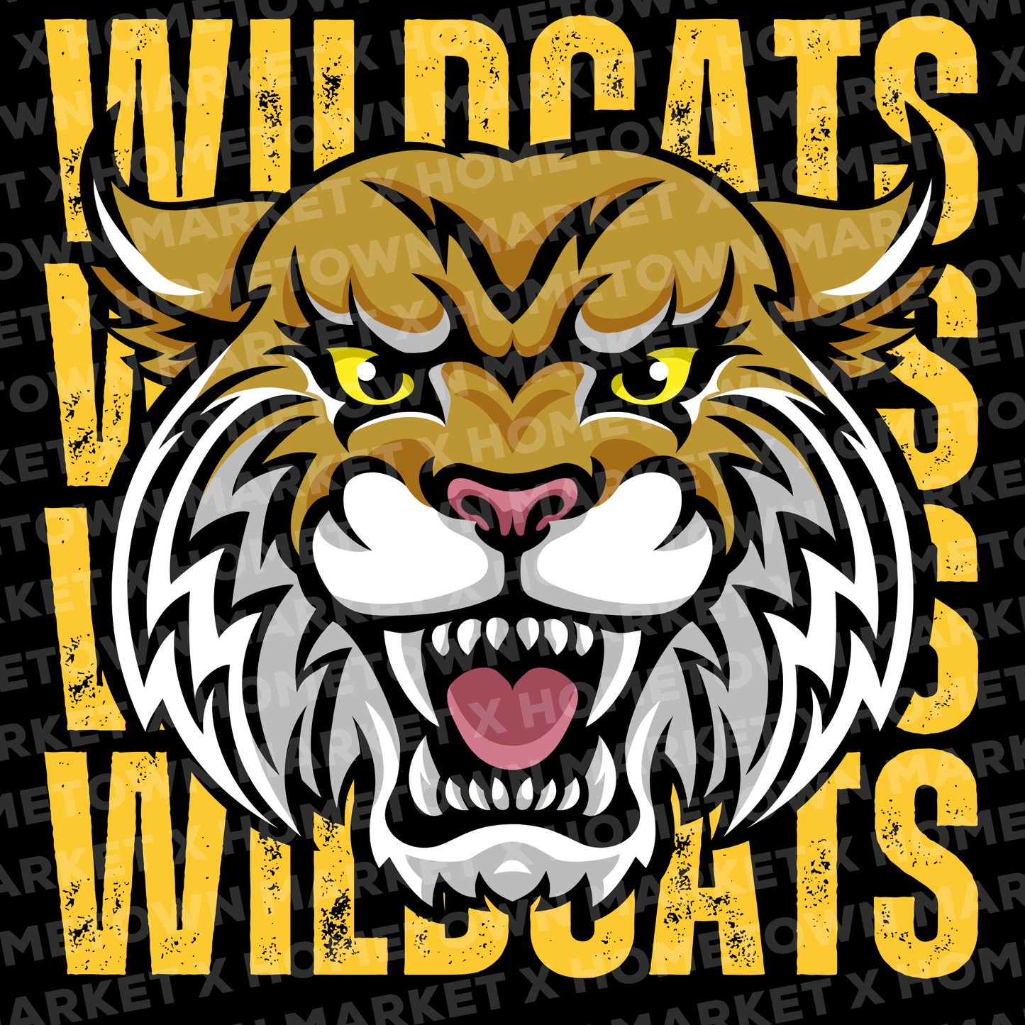 "Wildcats Mascot" TShirt - Size Small