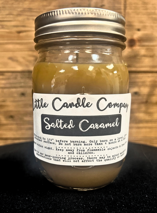 Mason Jar Candle: Salted Caramel