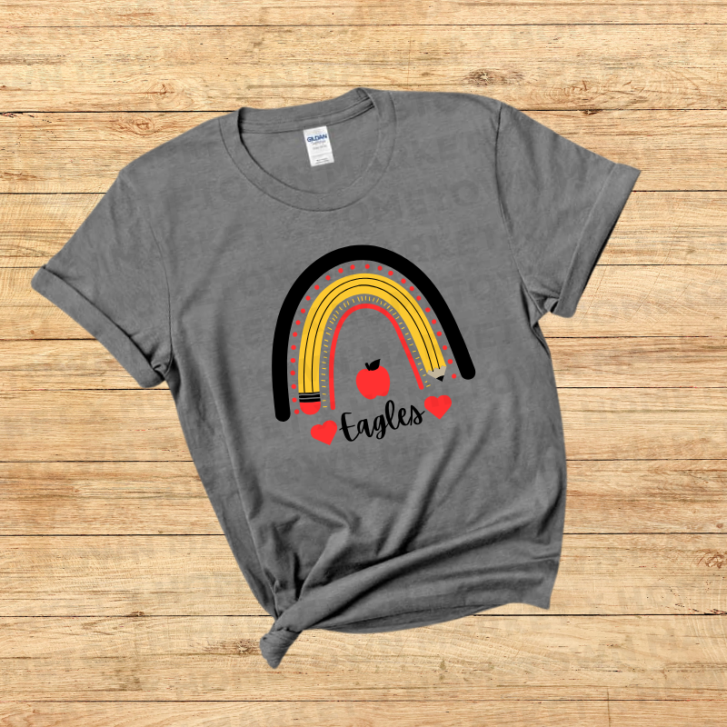 (Pisgah) Eagles Rainbow BTS TShirt - YOUTH Small