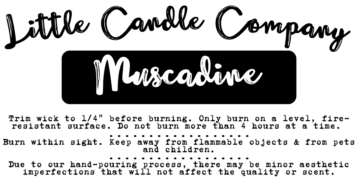 Mason Jar Candle: Muscadine