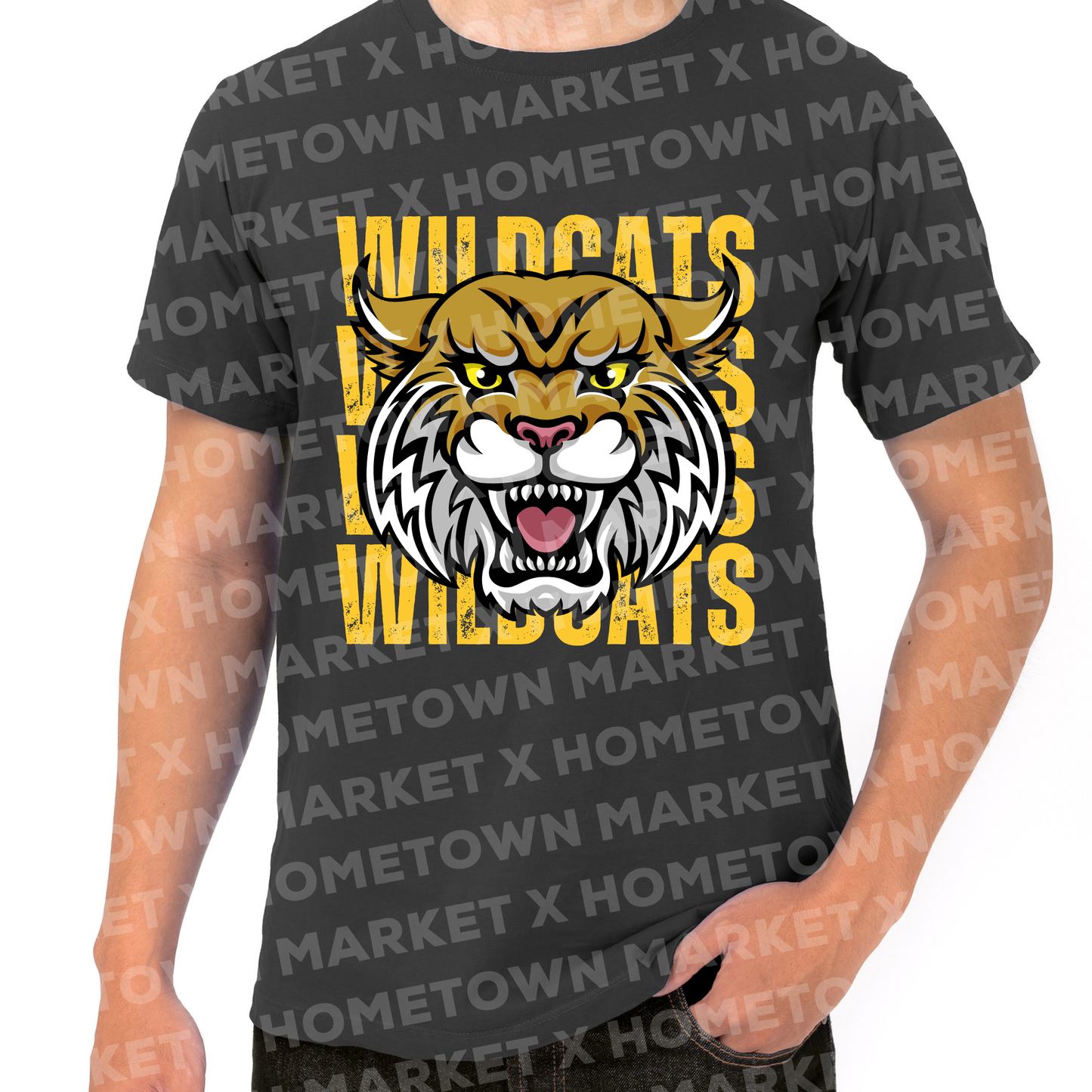 "Wildcats Mascot" TShirt - Size 4XL