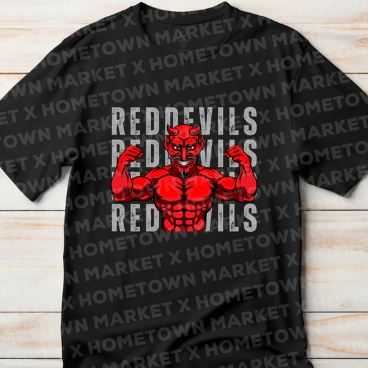 "FYFFE RED DEVILS MASCOT" T-Shirt - YOUTH Medium