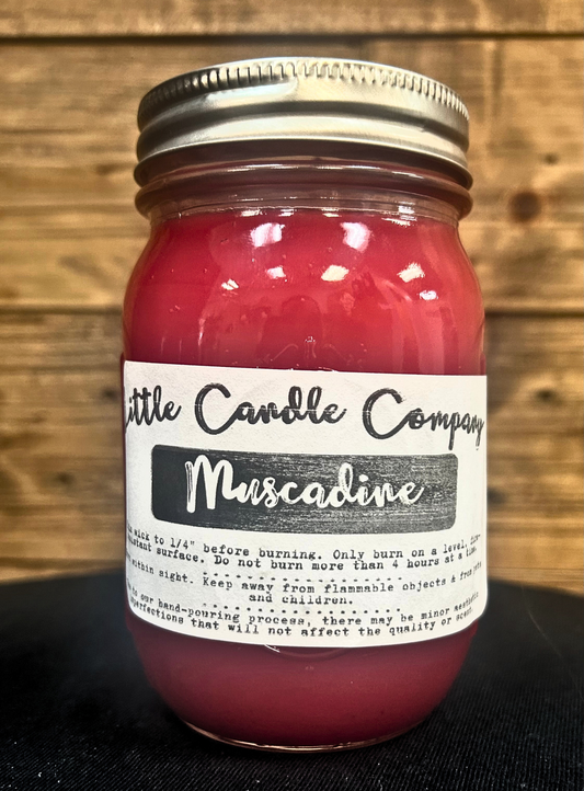 Mason Jar Candle: Muscadine