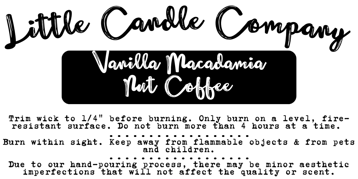 Mason Jar Candle: Vanilla Macadamia Nut Coffee