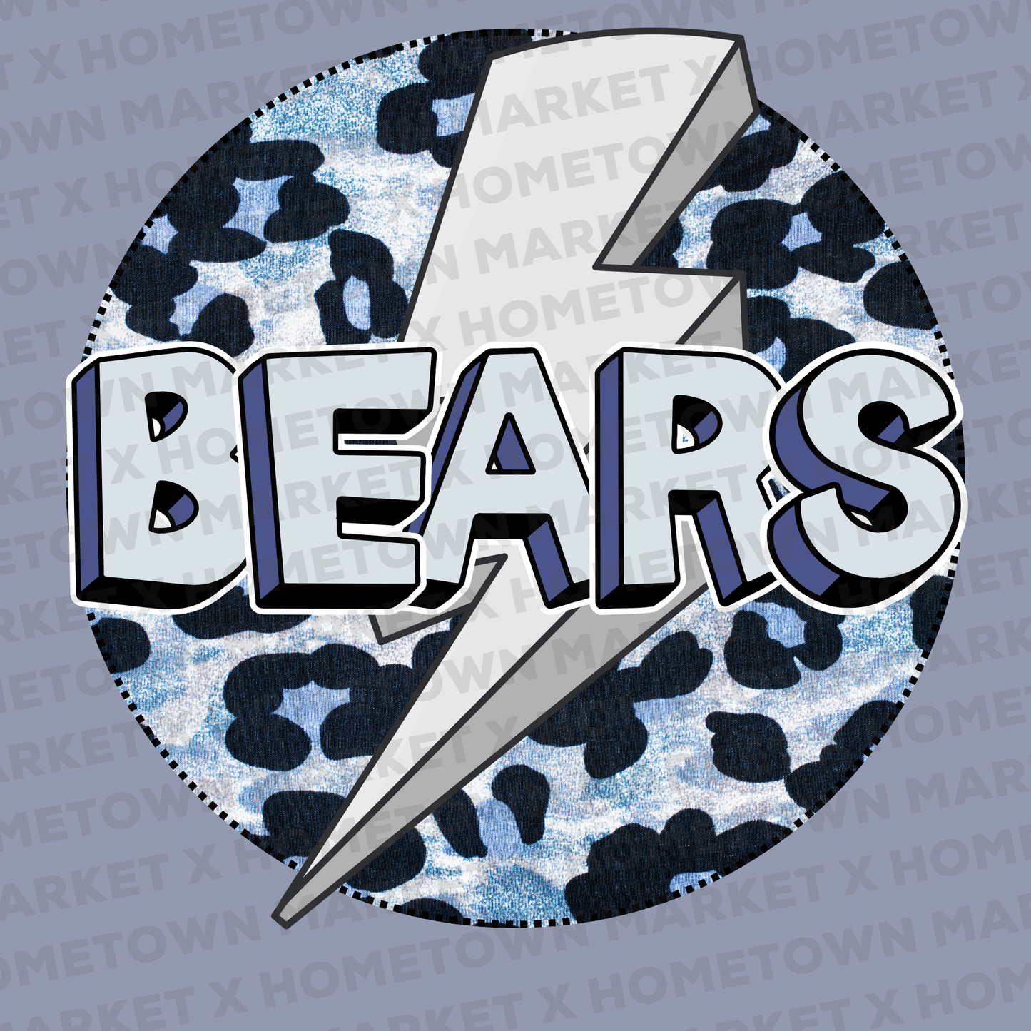 "Bears Lightning" T-Shirt - YOUTH XS