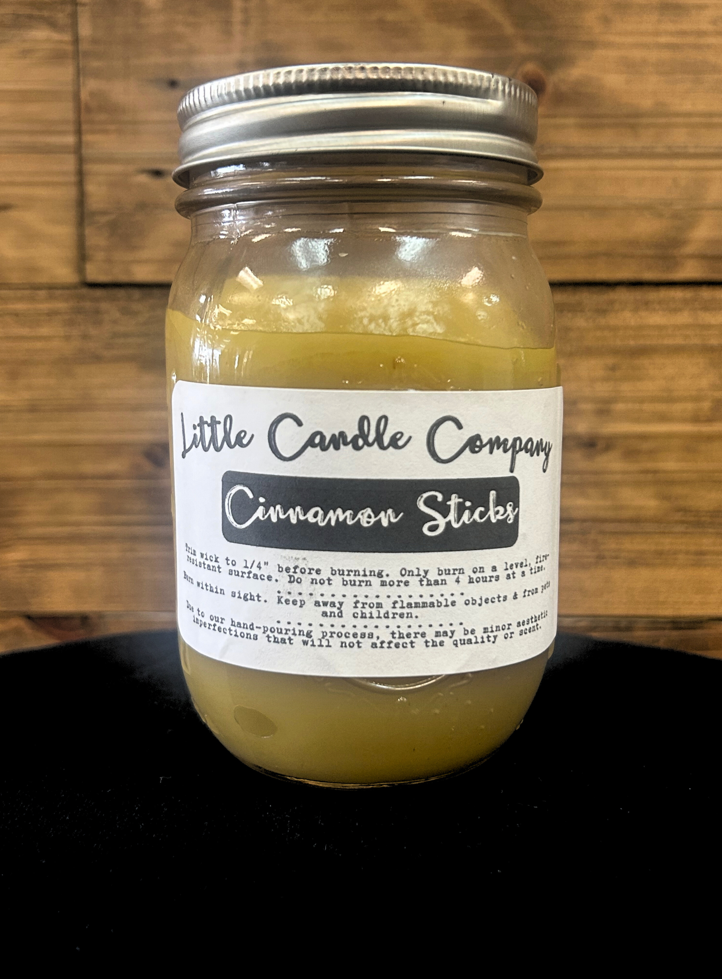 Mason Jar Candle: Cinnamon Sticks