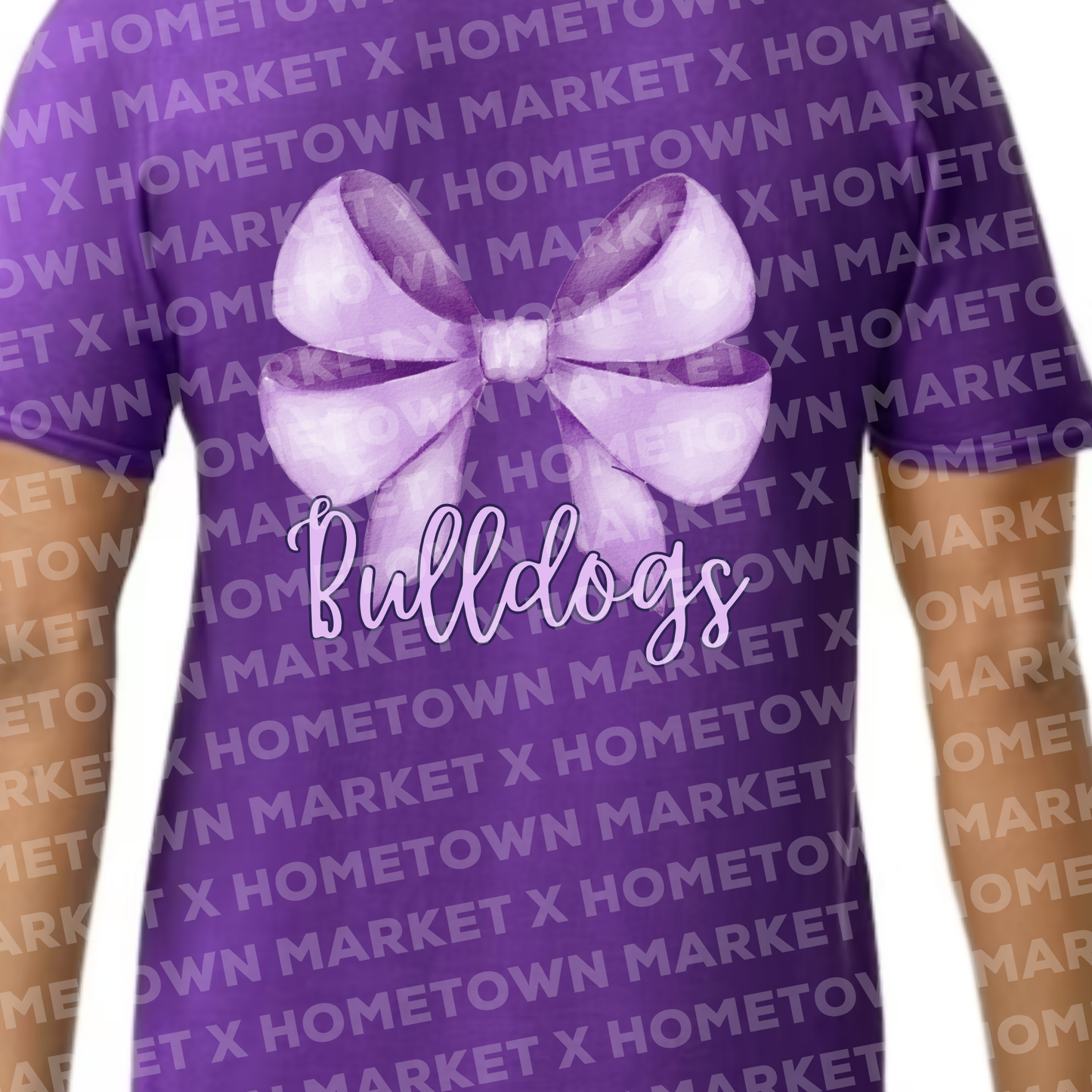 "Bulldogs Bow" TShirt - Size XL