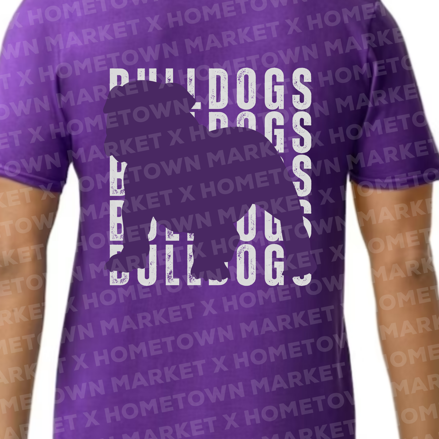 "Bulldogs Silhouette" TShirt - Size 2XL