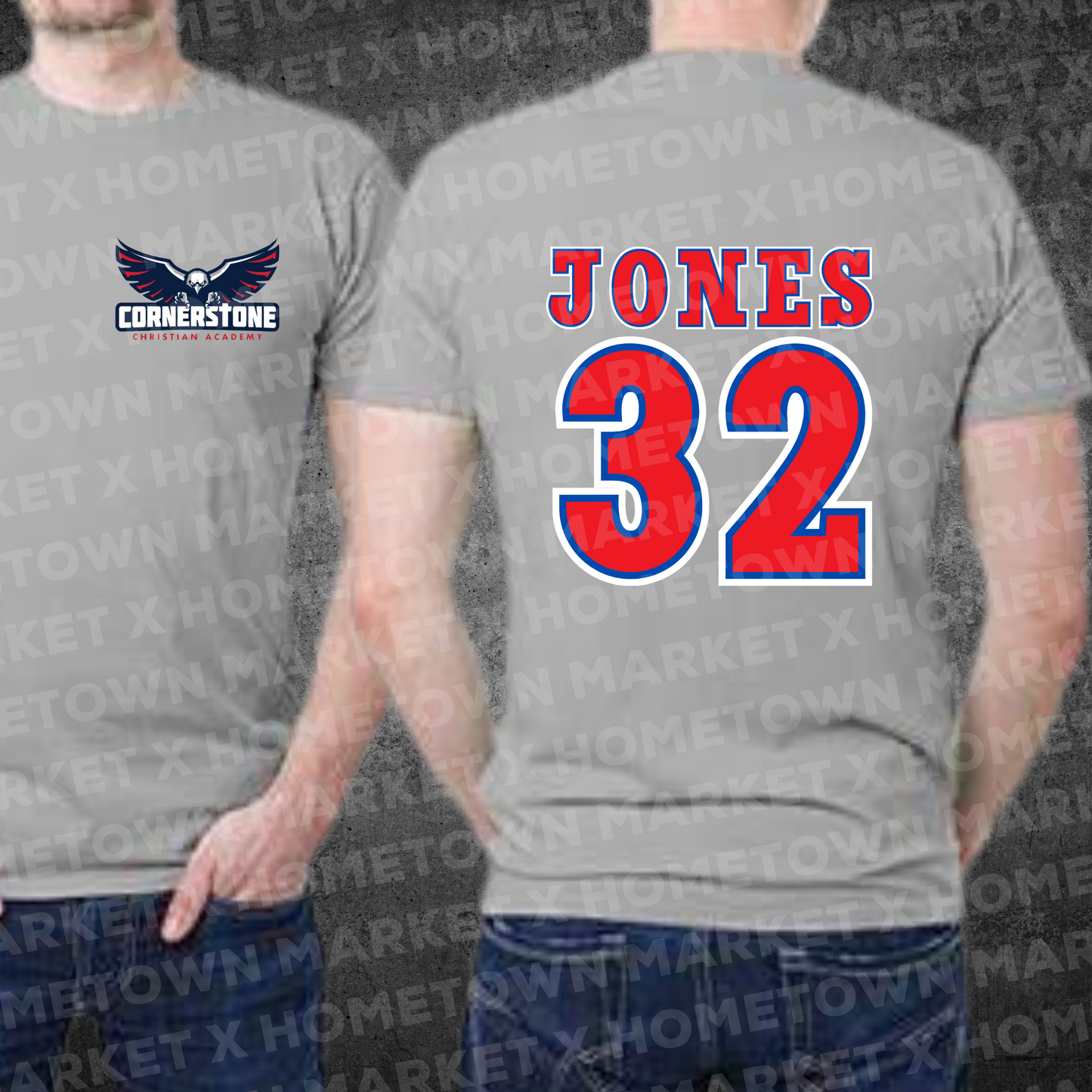 "CUSTOM CCA EAGLES W LOGO" TShirt - Size XL