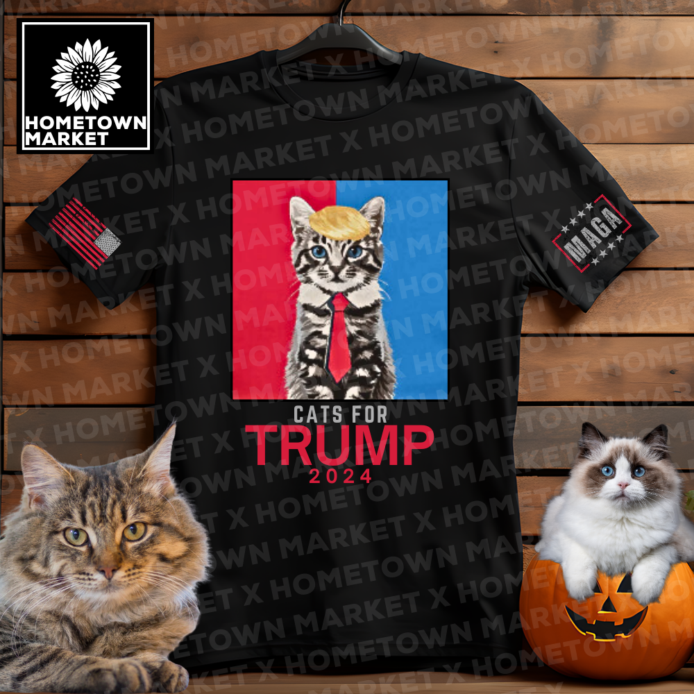 Cats for Trump T-Shirt - YOUTH Large